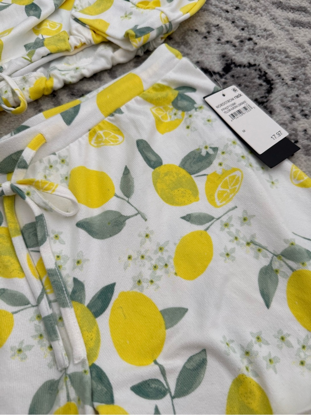 Free Press Lemon Lounge Set - Drawstring Hoodie and Matching shorts 🍋 - Picture 3 of 9